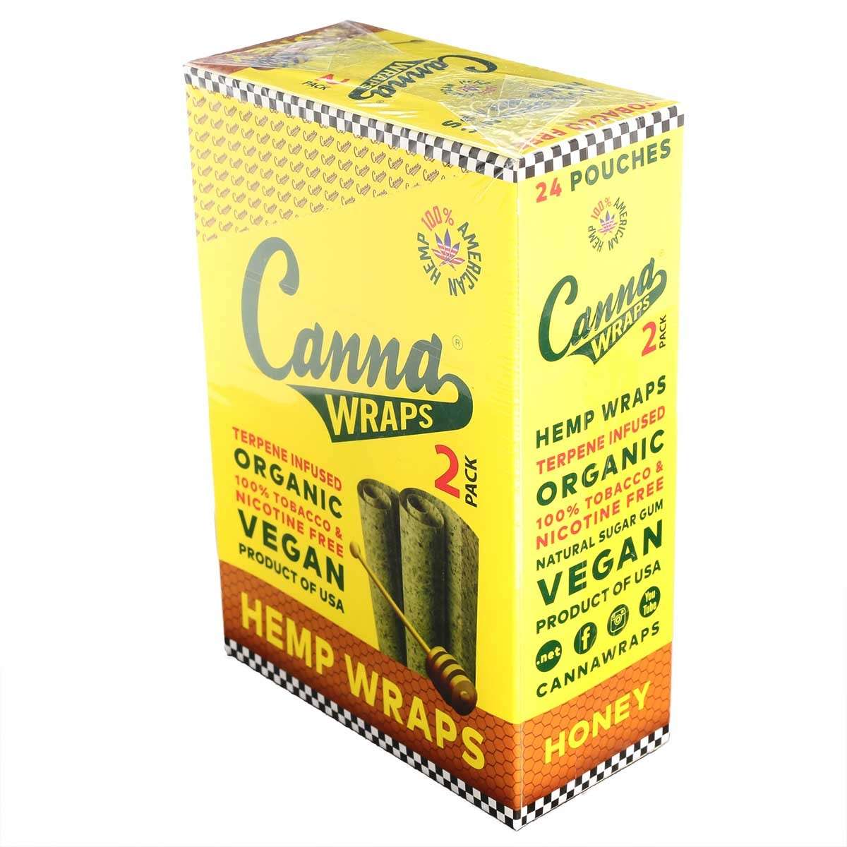 CANNA Wraps Honey Hemp Wraps Big Green Train